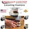 Service Caster Nylon Swivel TP Light Duty Floor Leveling Caster w/2.44" Diameter Black Wheel SCC-TPLV30S60-NYR-660-DC - alternate 5